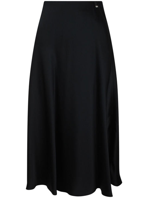 satin midi skirt